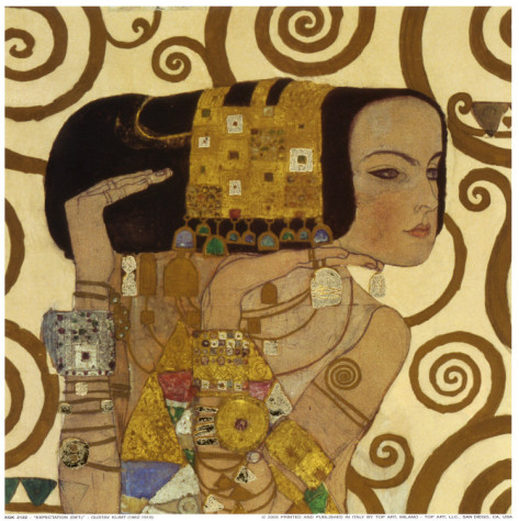 Expectation, Stoclet Frieze, C.1909 Detail - Gustav Klimt Painting